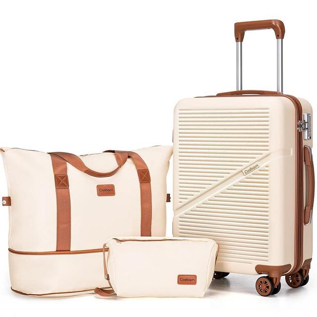 Cosbarn Carry On Luggage 22x14x9 Airline Approved, 20 Inch Carry on Suitcases with Wheels, ABS Lightweight Carry-on Luggage, Travel Suitcase Set with Wheels and TSA Lock