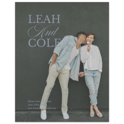 Dusty Blue Wedding Digital Save the Date - Ellis Photo