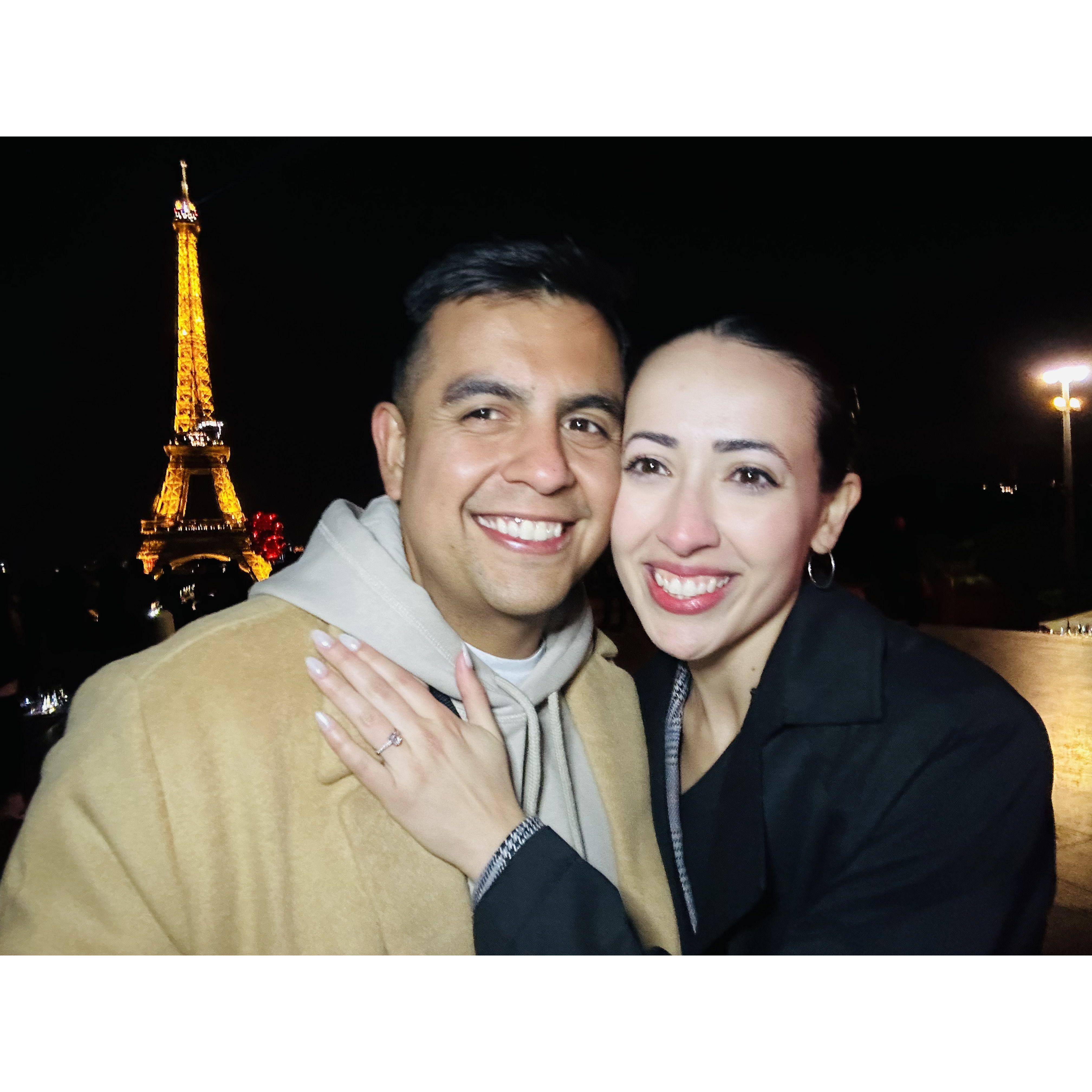 Getting engaged in Paris!!