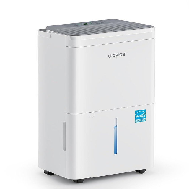 Waykar 2000 Sq. Ft. Energy Star 2025 Dehumidifier for Basement & Home,Adjusts from 15% RH With Drain Hose, Ultra Quiet 35 dB for Bedroom & Bathroom