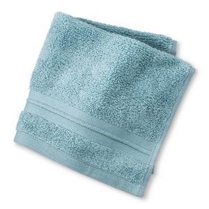 Spa Solid Washcloth Acoustic Aqua - Fieldcrest®
