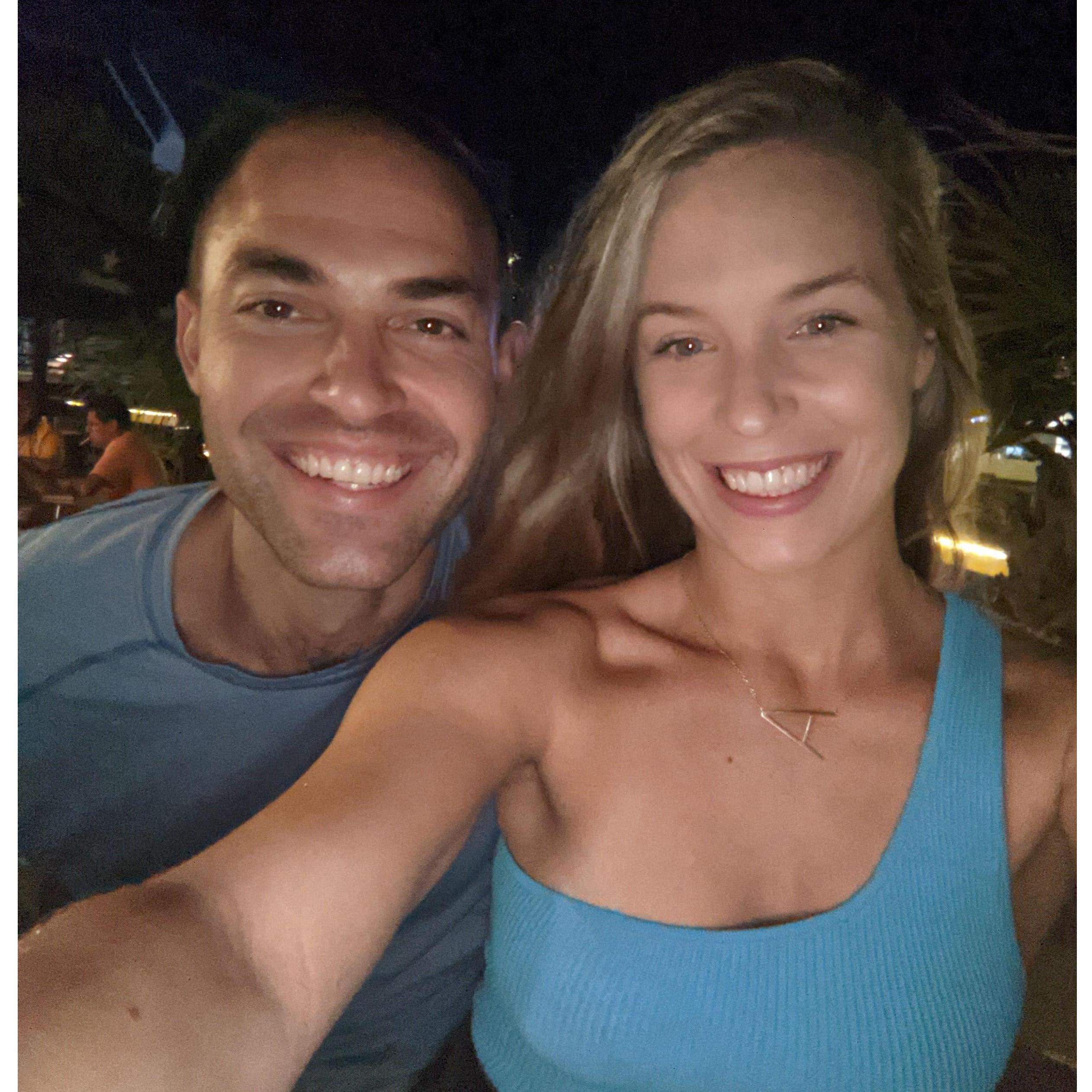 Having fun on vacation the night before getting engaged.
St. Martin, November 2021
