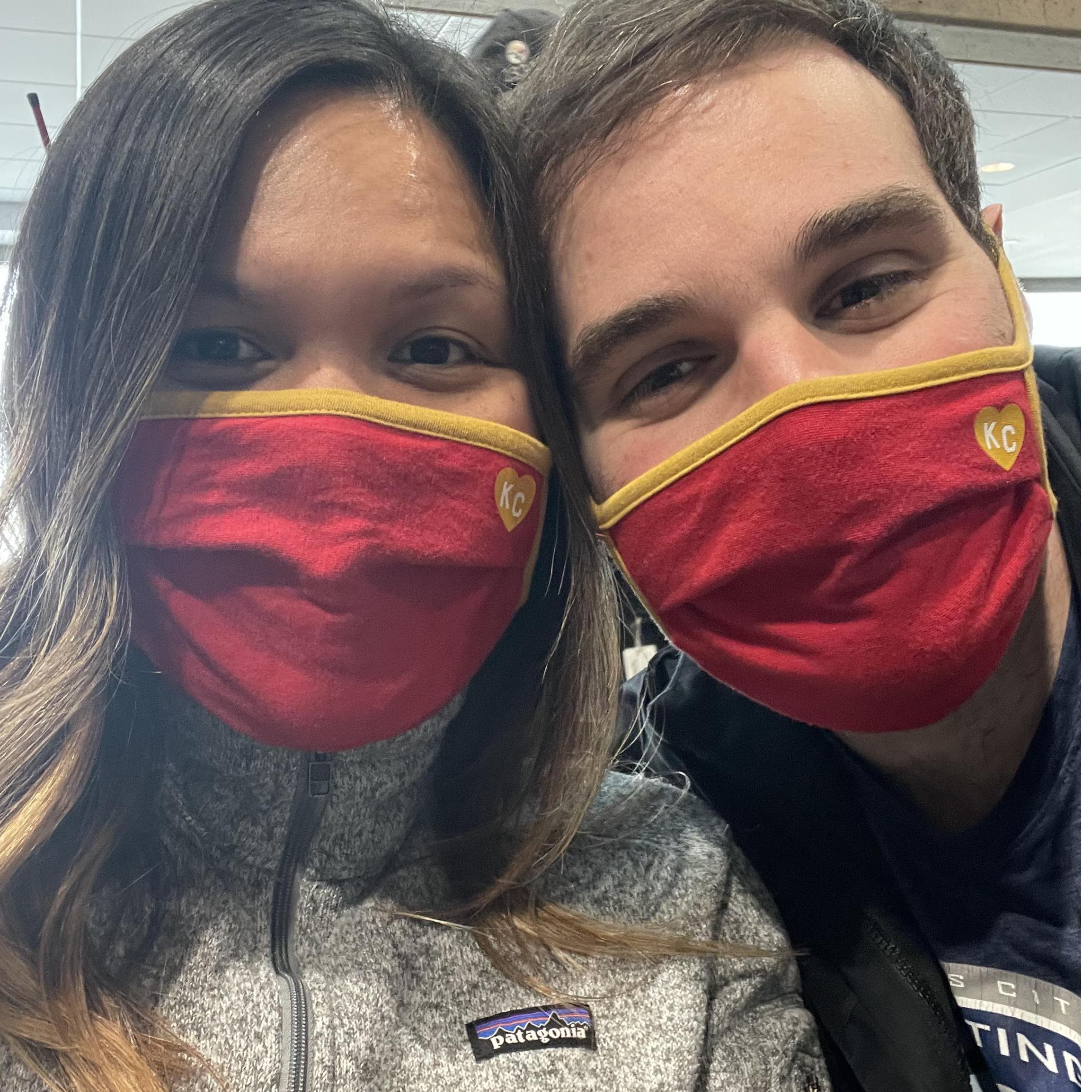 February 2021 - Kansas City International Airport
MASKS UP enroute to Louisville, KY to visit the future Mr. & Mrs. Tyler Briggs ✈️