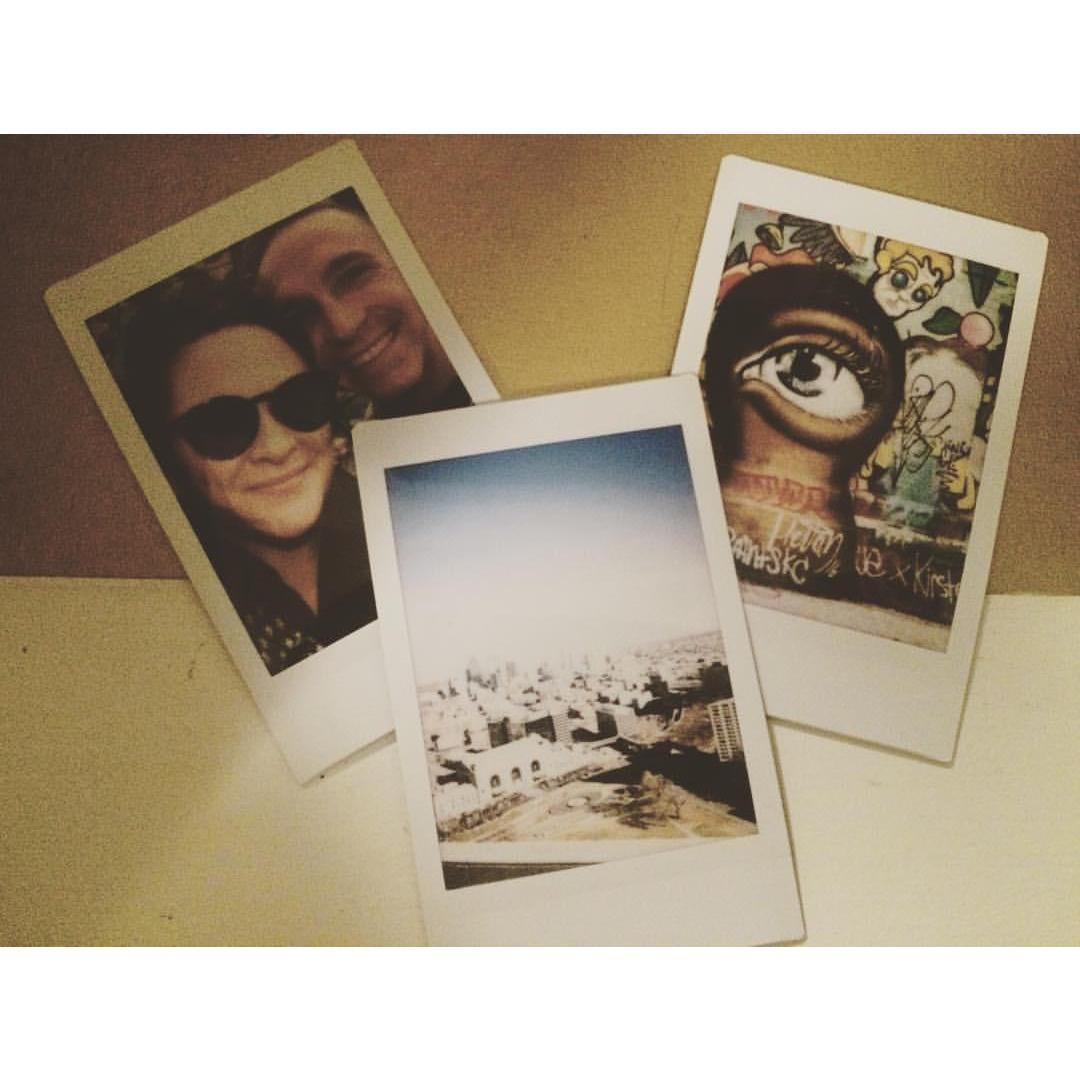 One of many polaroids. Our trip at NY to KC.