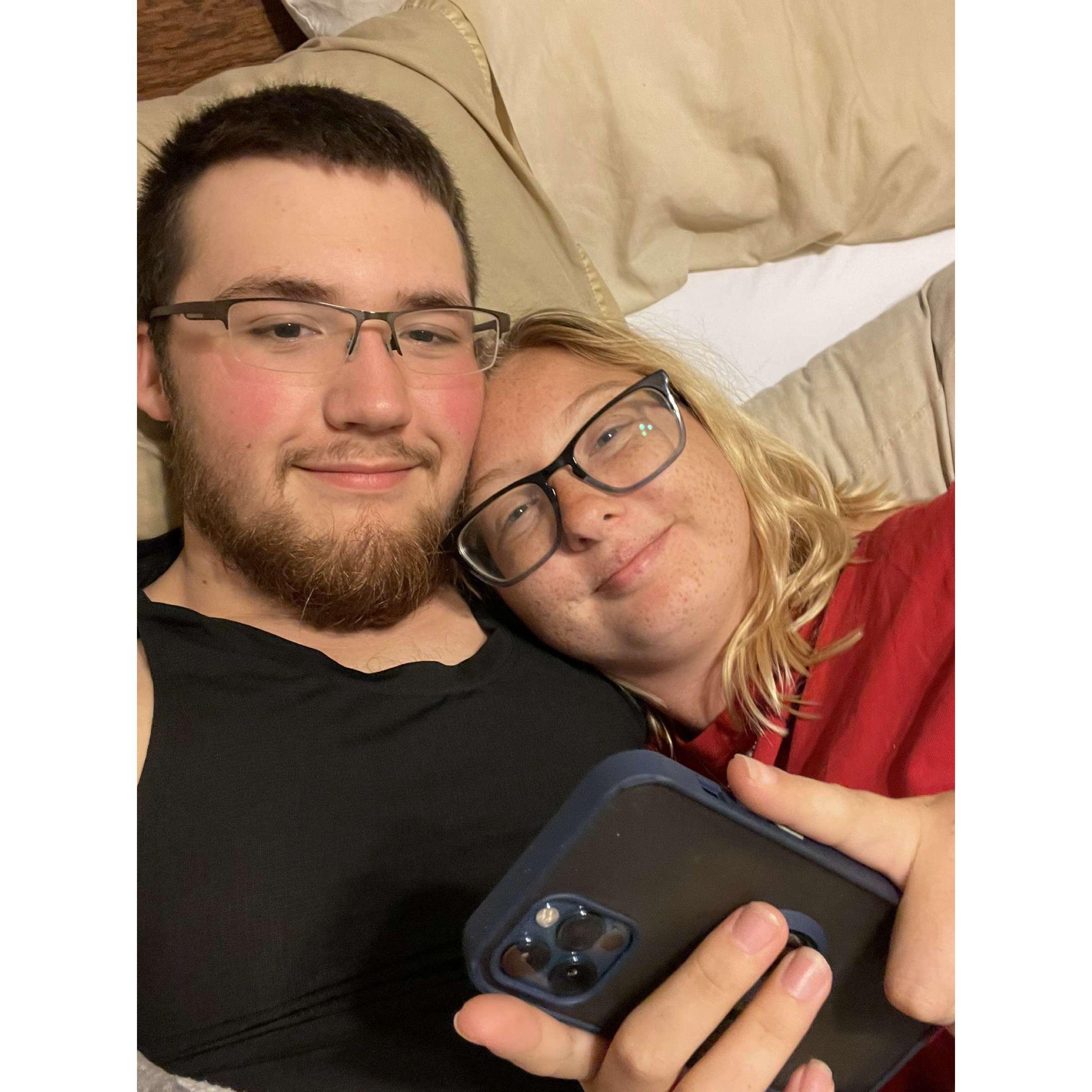 Right before we alter Mac n cheese out of the pot!