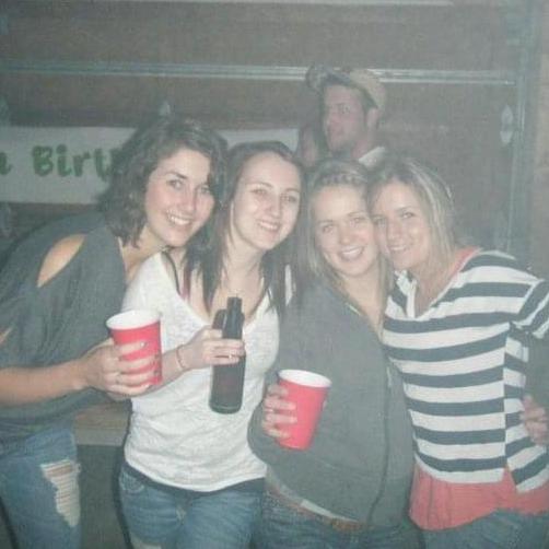 Aly, myself, Andi, and Ryleigh at Curts 18th birthday, yesterday right?