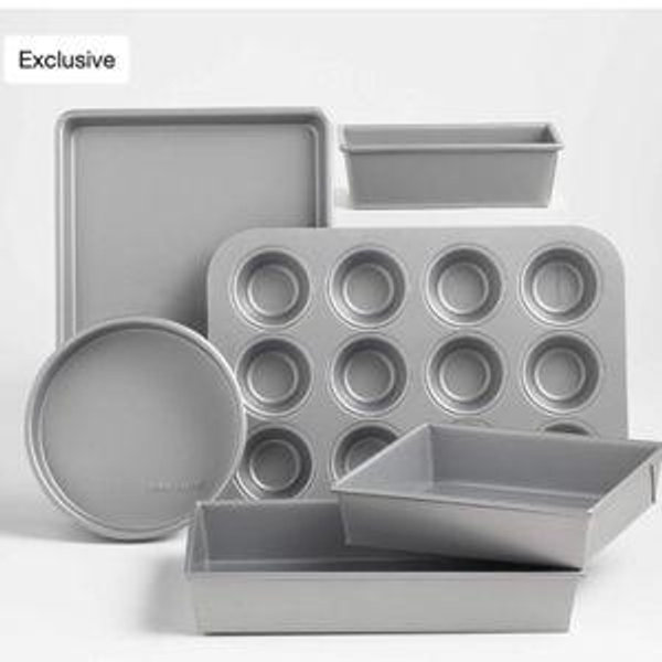 Crate & Barrel Slate Blue Bakeware 6-Piece Set