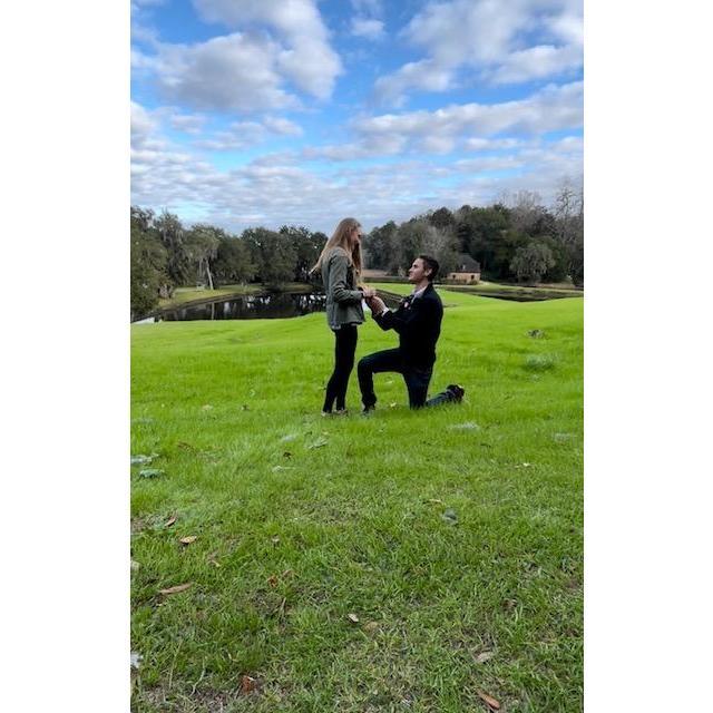 We're engaged! @Middleton Place, Charleston, SC