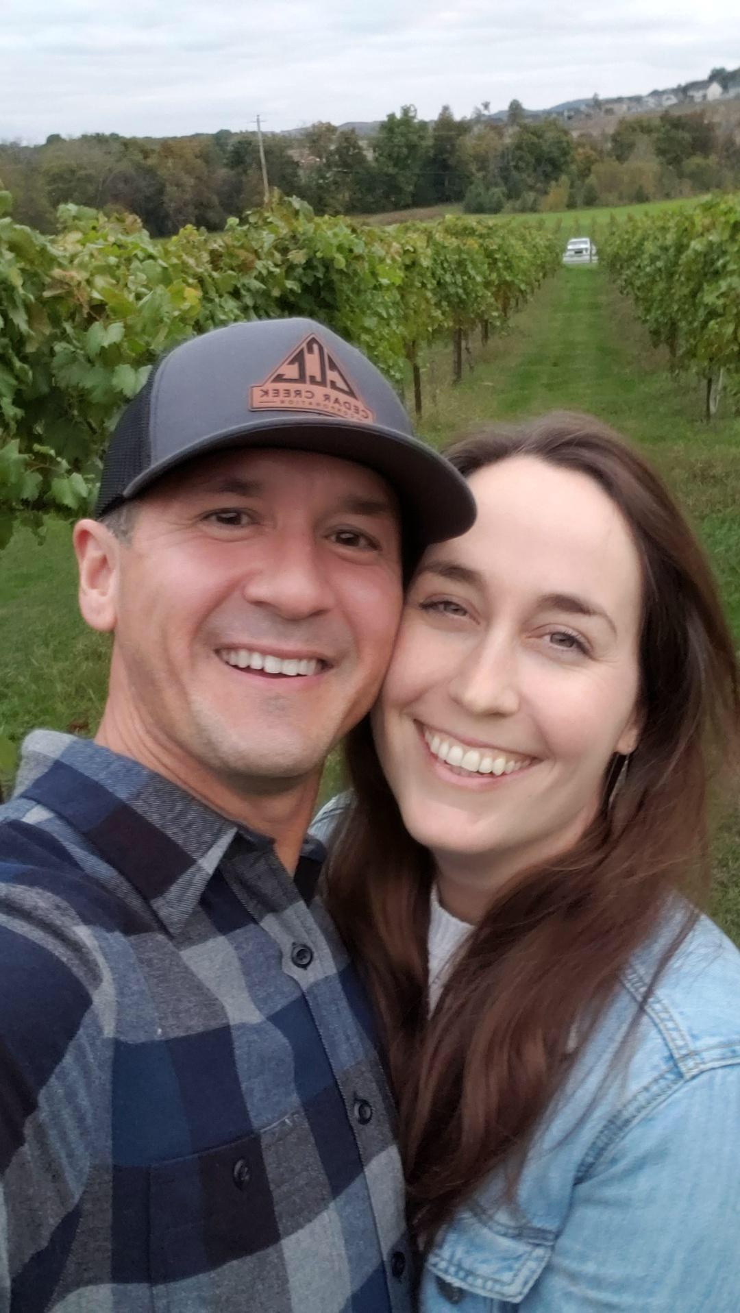 Arrington Vineyard Date. On Fridays they have live music and food trucks! It was a perfect date after a long week of surgery!