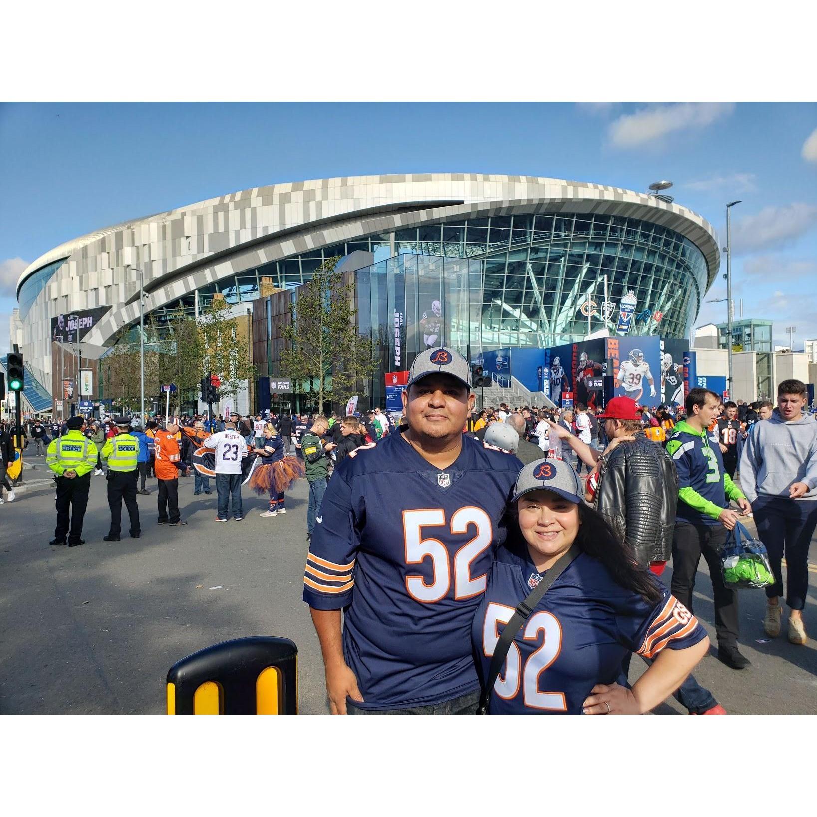 London 2019 - We flew all the way to London to cheer on our Bears. (Bears vs Raiders, Tottenham Hotspur Stadium)