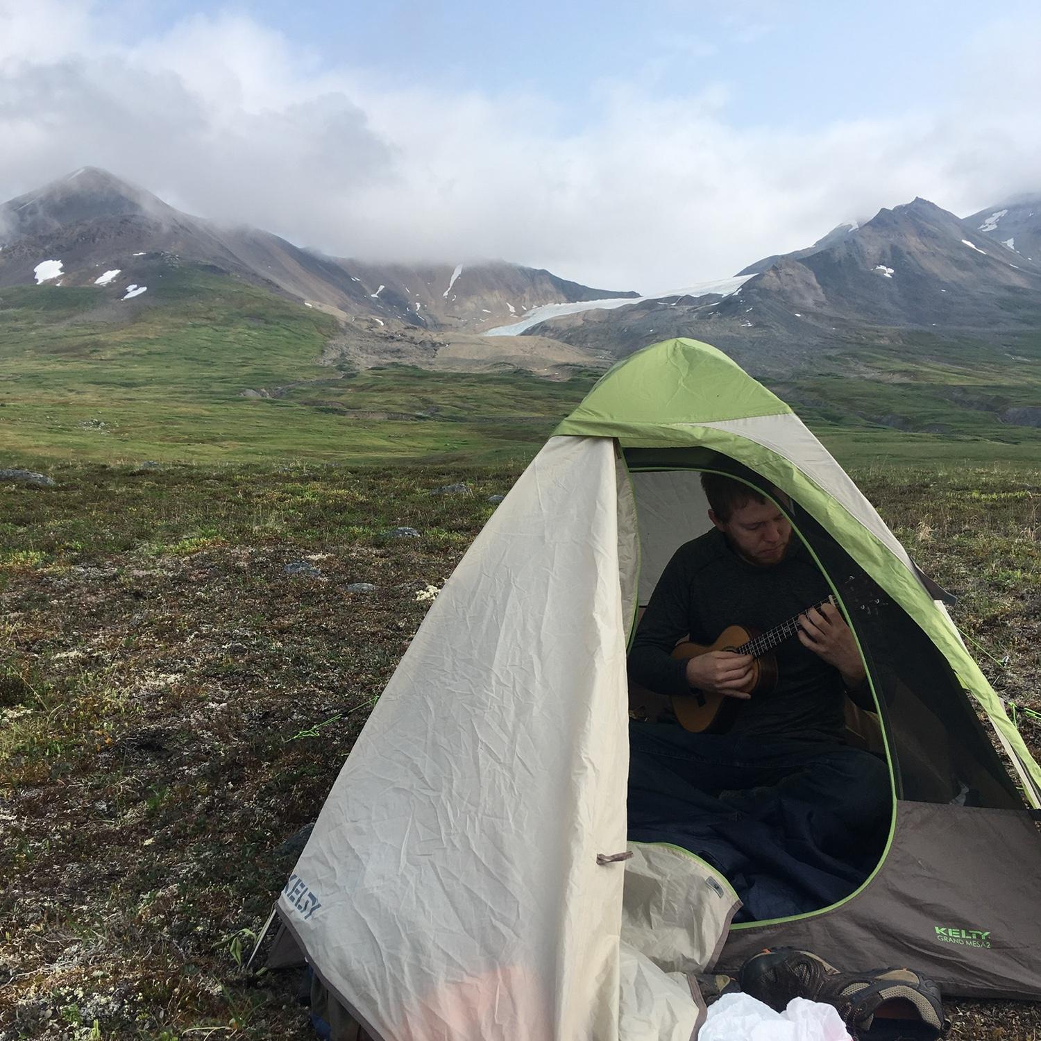 Camping at Samuel Glacier in the Yukon