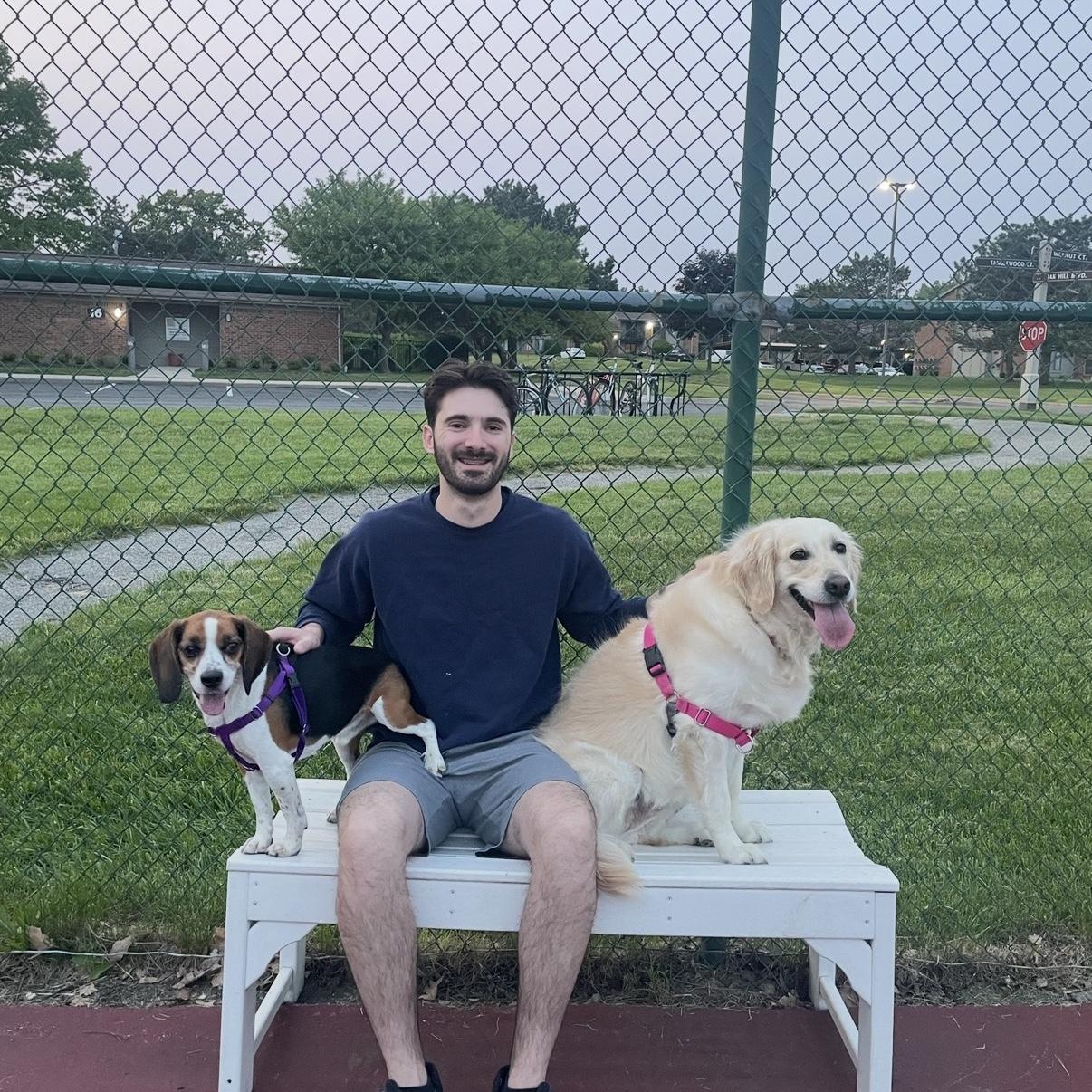 Brian and our two kids - May 2023