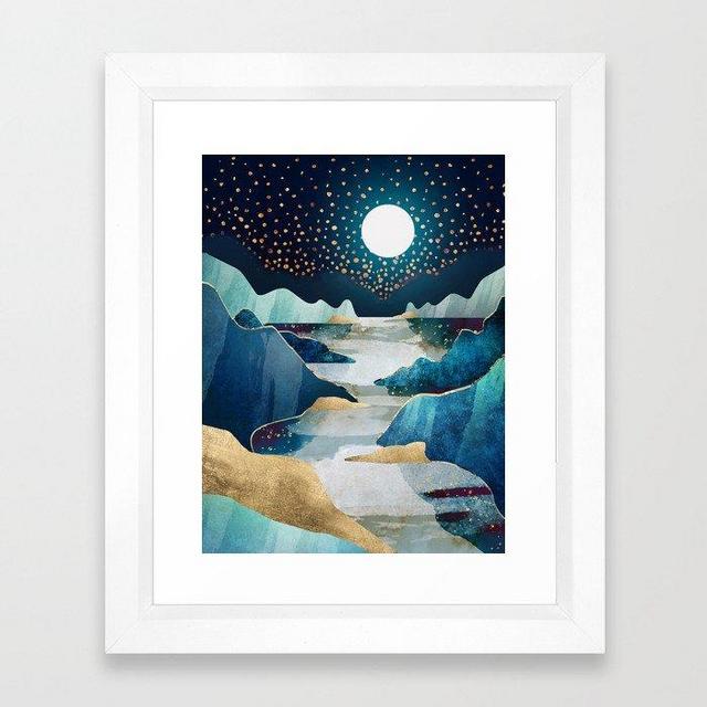 Moon Glow Framed Art Print