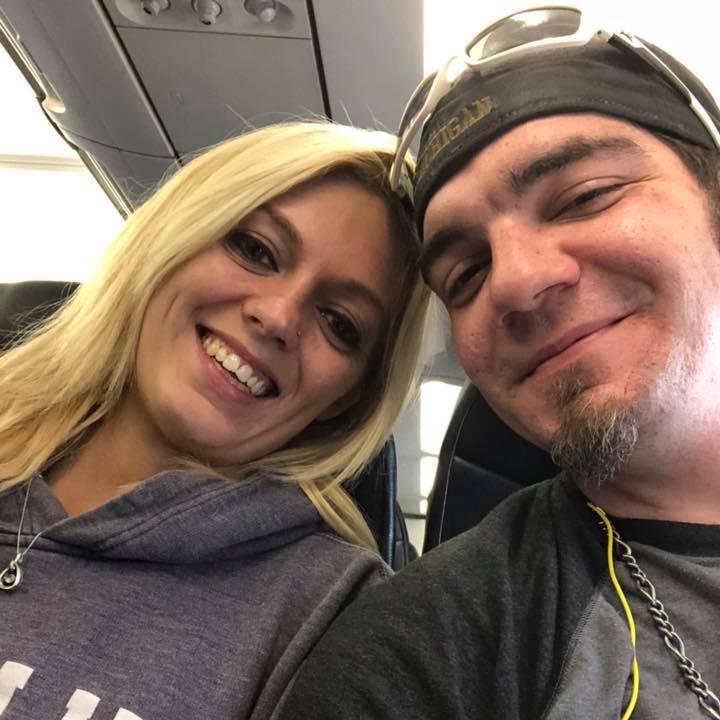Flying home from Cancun.
