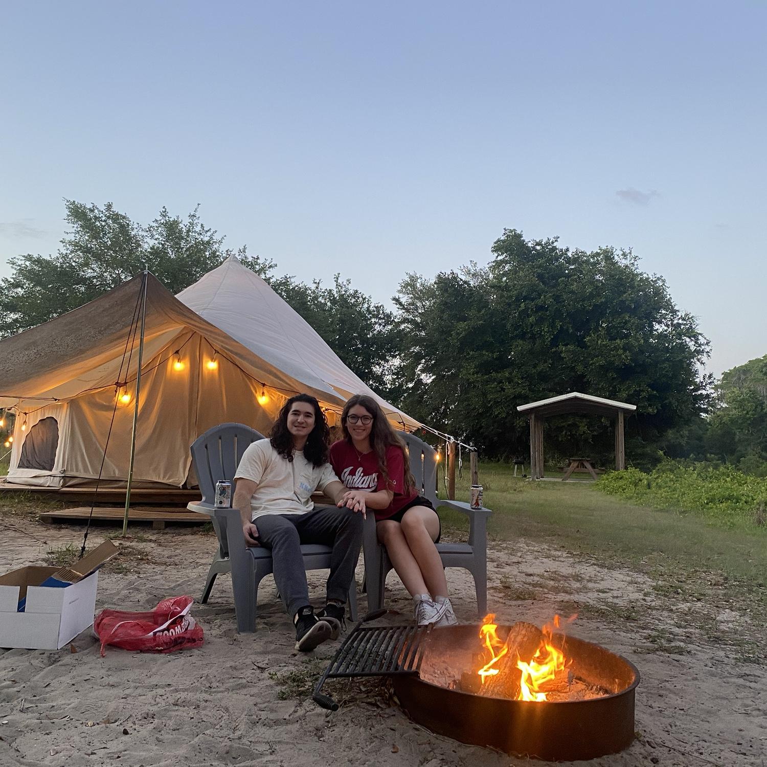 April 28th, 2022
Our second anniversary! We went glamping in Lake Louisa State Park in Florida.