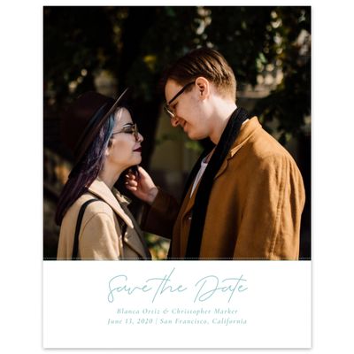 Multi-Colored Wedding Digital Save the Date - Splendor Portrait