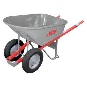 Ace Steel Dual Wheel Wheelbarrow 6 cu. ft.(PS6-2W-ACE)