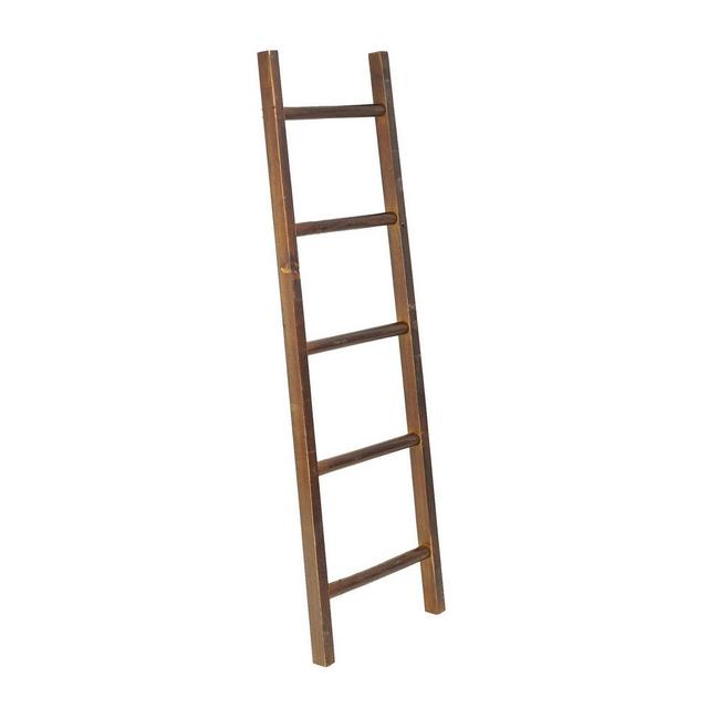 48" Wood Wall Mounted/Leaning Decorative Ladder - Crystal Art Gallery