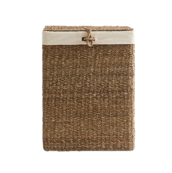 Extra-Large Seagrass Laundry Basket - Beige