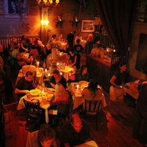Dinner at the Pink Door