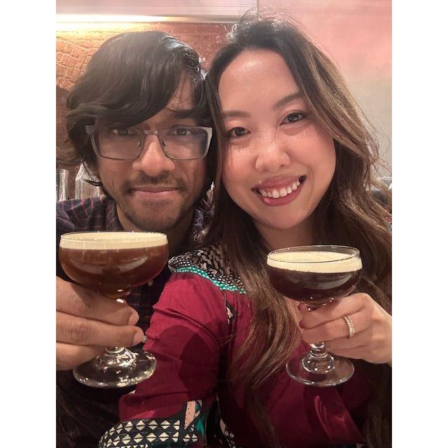 Our first Valentine's Day together. Akil planned a mixology class and an omakase dinner. How romantic!