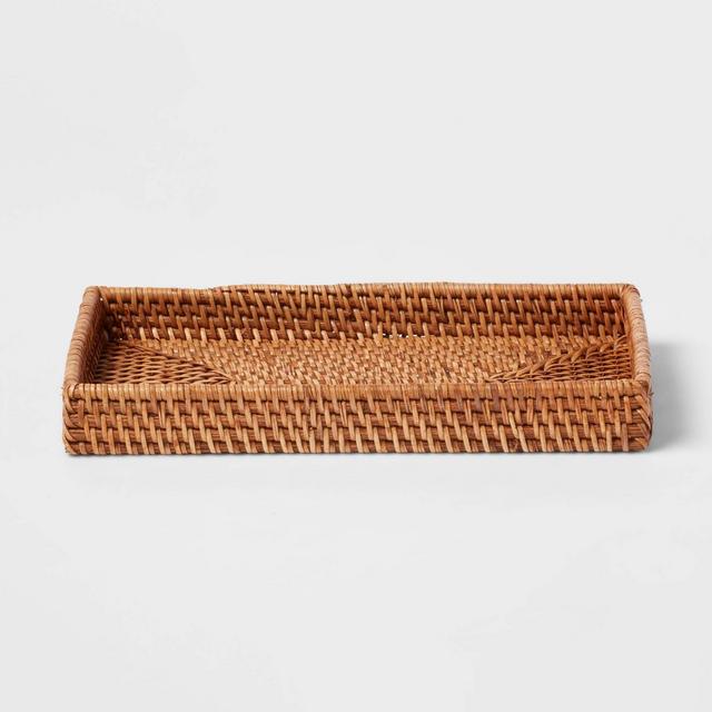 Rattan Tray Light Brown - Threshold™