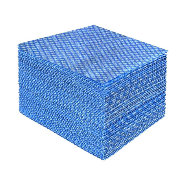 KLEENDOL Disposable Cleaning Cloths Heavy Duty Dish Rag Disposable Dish Cloths 50 Count/Pack,Blue