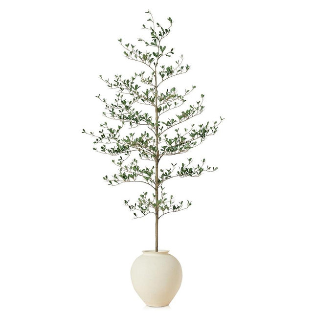 Verinatural Artificial Black Olive Tree 6ft - Shady Lady UV Resistant Faux Olive Trees Indoor Outdoor Decor - Modern Aesthetic Tall Fake Plants with Pot for Home Office Living Room Patio Floor, VN140