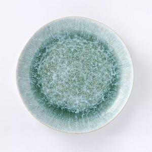 Reactive Glaze Dinner Plate, Set of 4, Dusty Mint