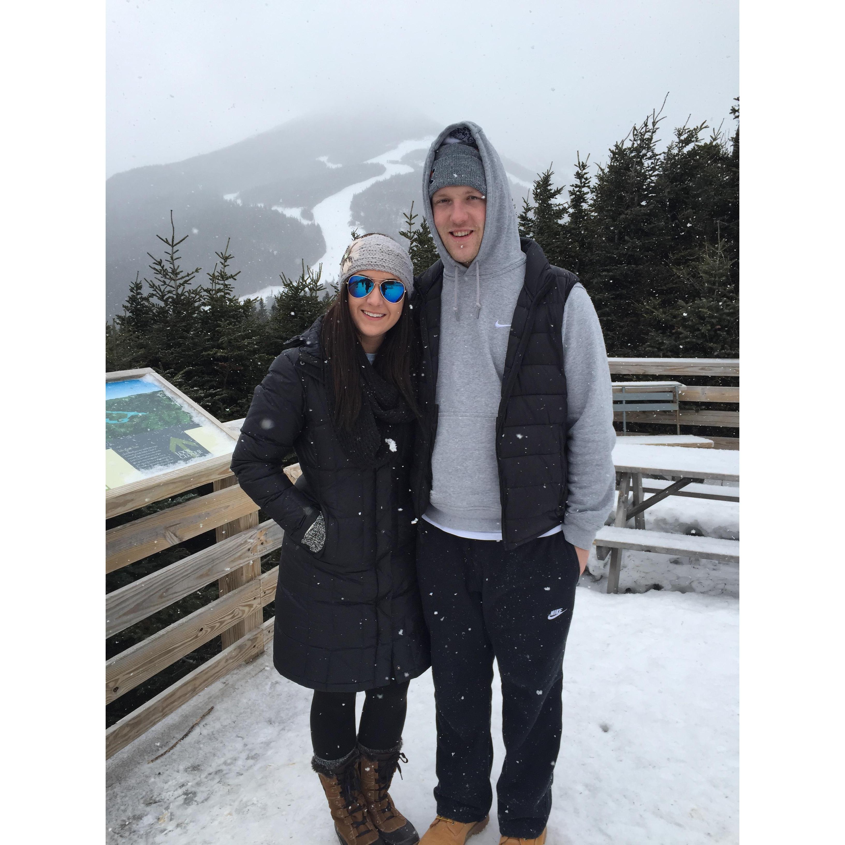 On top of White Face Mountain in Lake Placid February 2016