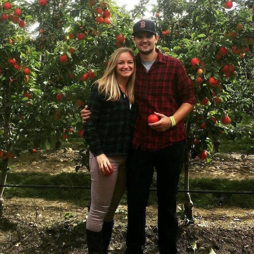 Our first time apple picking together 2016