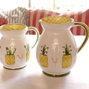 Medium Pitcher - Pineapple Pattern