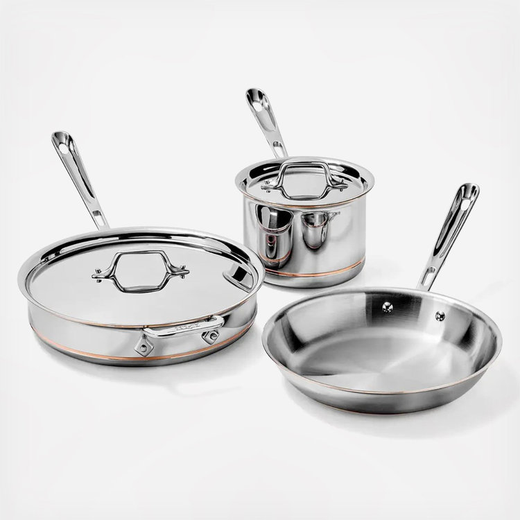All-Clad, Copper Core 5-Piece Cookware Set | Zola