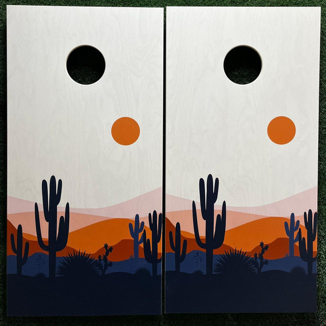 Cornhole Game by ColoradoJoes Bohemian Desert Scene