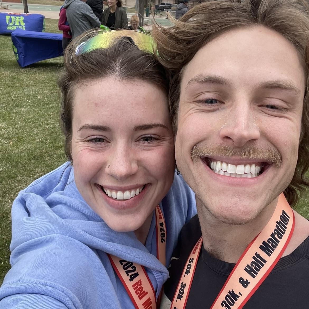 Fall 2024 - finishing our first trail race