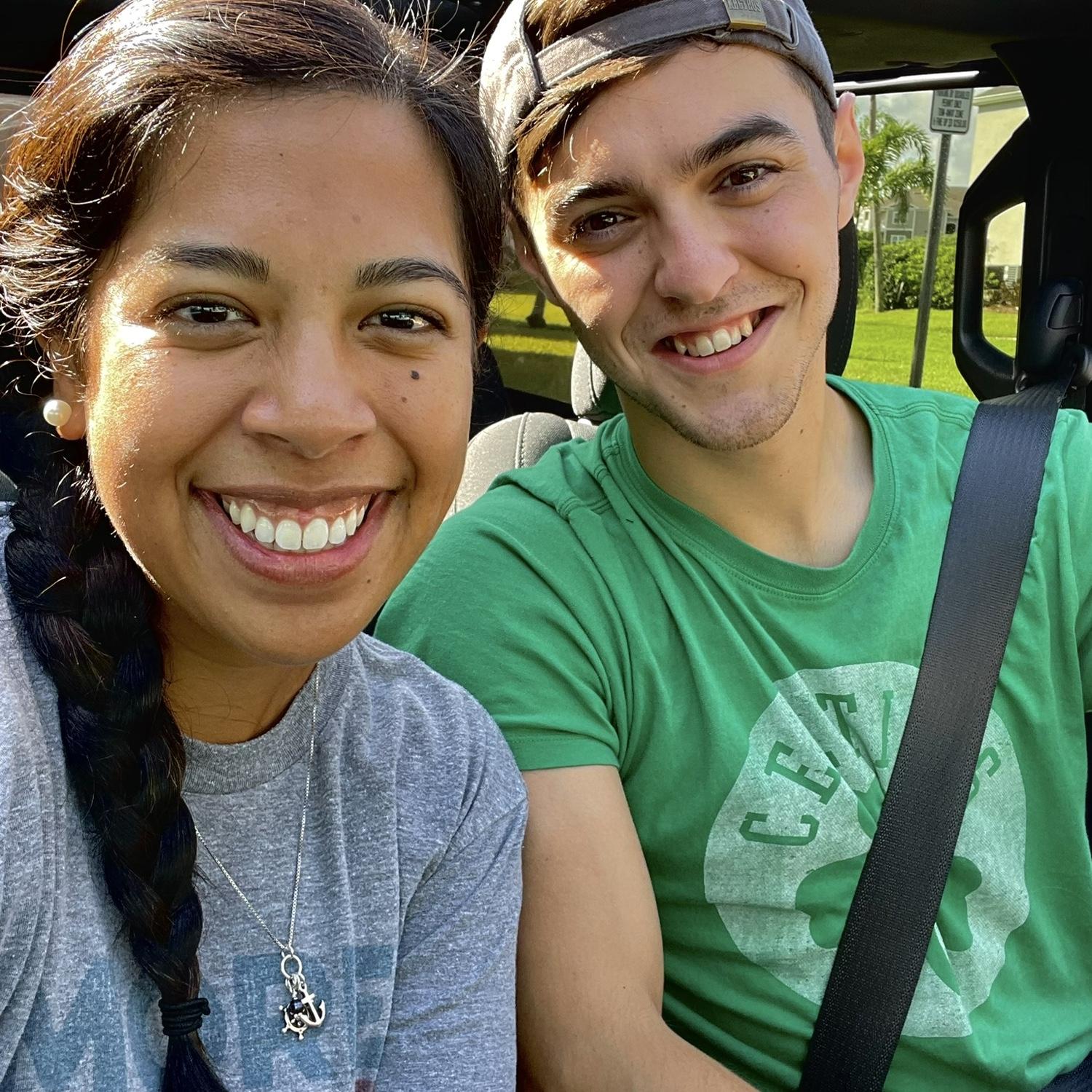 Florida visits, enjoying the weather.