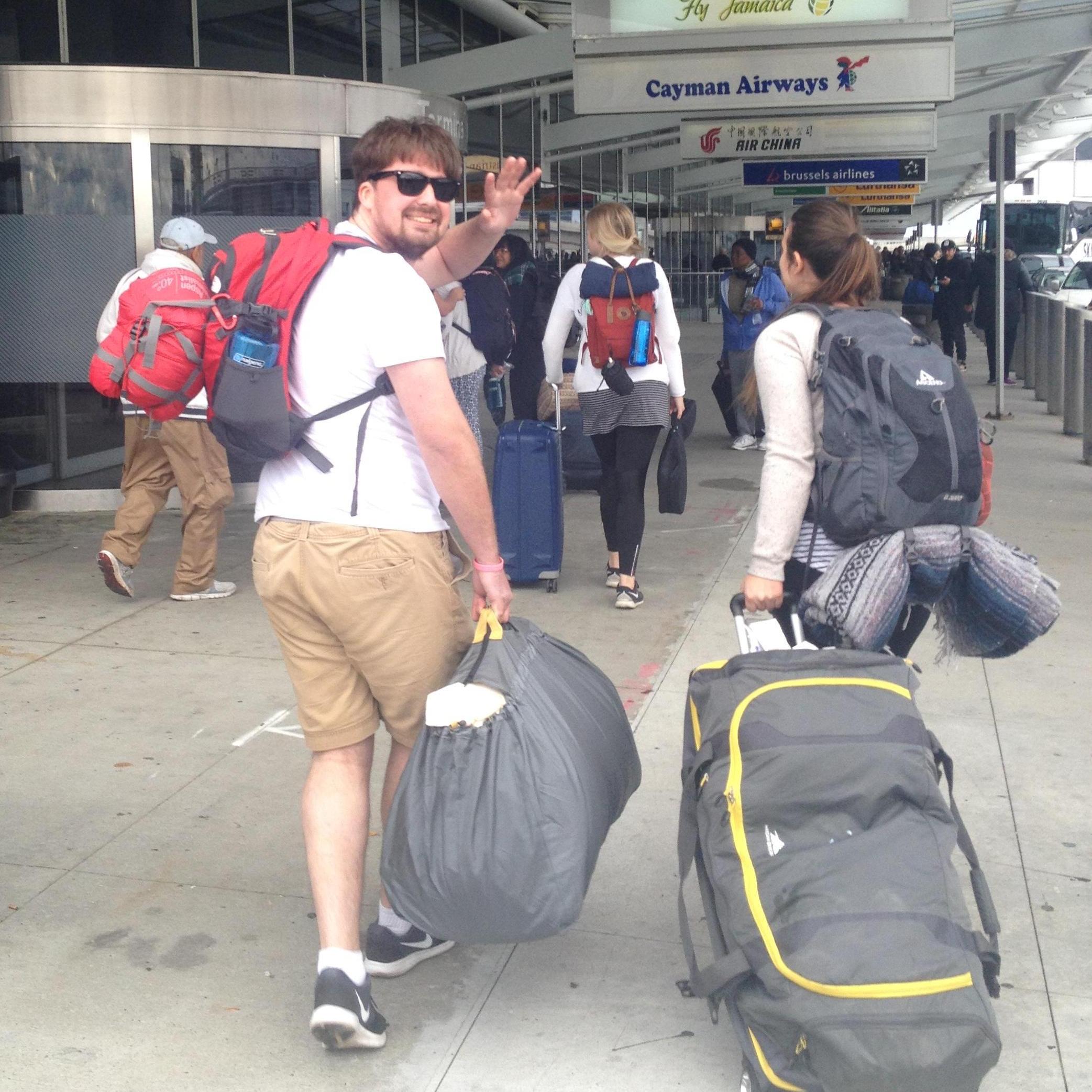 Tyler and his team heading off to Thailand.