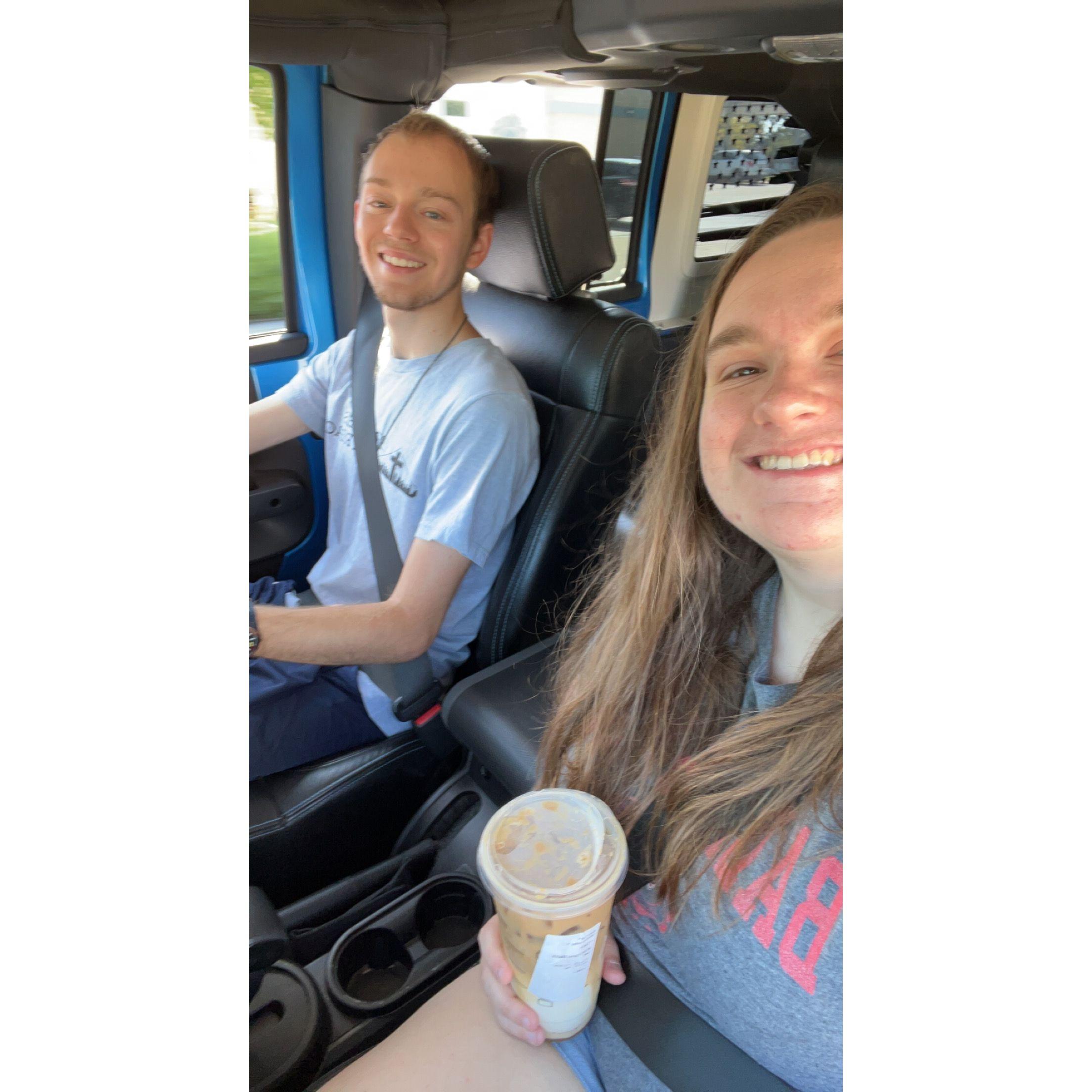 One of the MANY drives we've taken together the last couple years; usually either just to drive or to explore an abandoned house :)