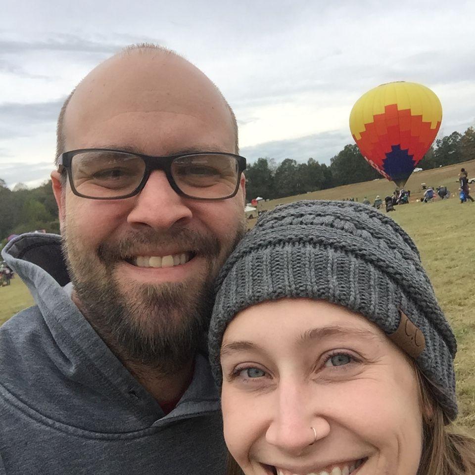 One of our first dates. Annual Balloon Festival in Statesville, NC