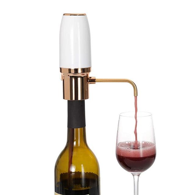 Winirina Electric Wine Aerator Pourer Automatic Smart Decanter Dispenser Rechargeable with Micro USB Cable
