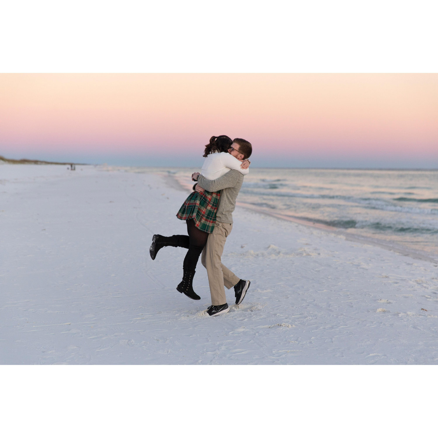 This photo was taken by Dane's sister right after he proposed