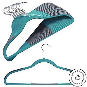 Studio 3B™ 16-count Slim Grips™ Hangers in Aqua