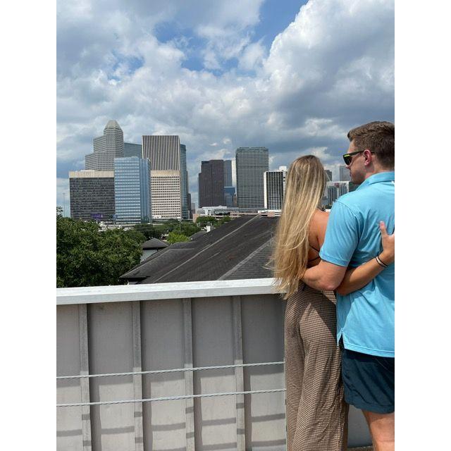 Needed a picture with the Houston skyline before we moved to DC.