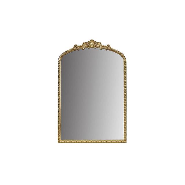 Lilbeth Beaded Arch Wall Decor Mirror Gold - Madison Park: Vintage-Inspired, Resin Details, MDF Frame