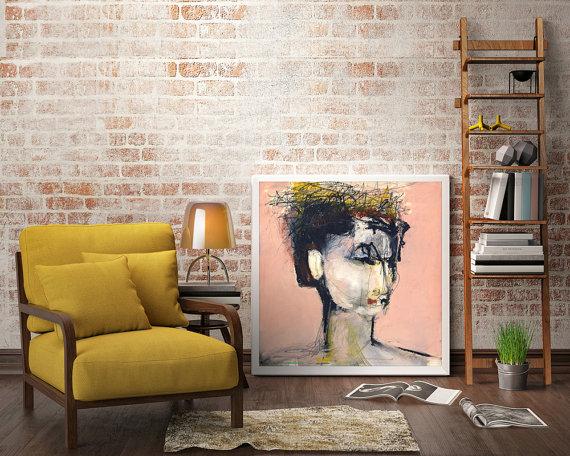 Face by Jenny Gray Art - 24x24