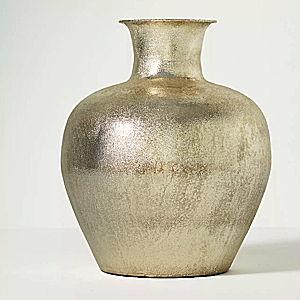 Metallic Champagne Metal Vase