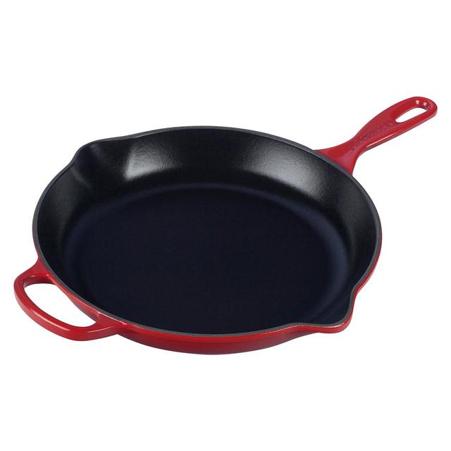 Le Creuset Signature Cast-Iron Skillet, 11.75" Cerise Color | Sur La Table