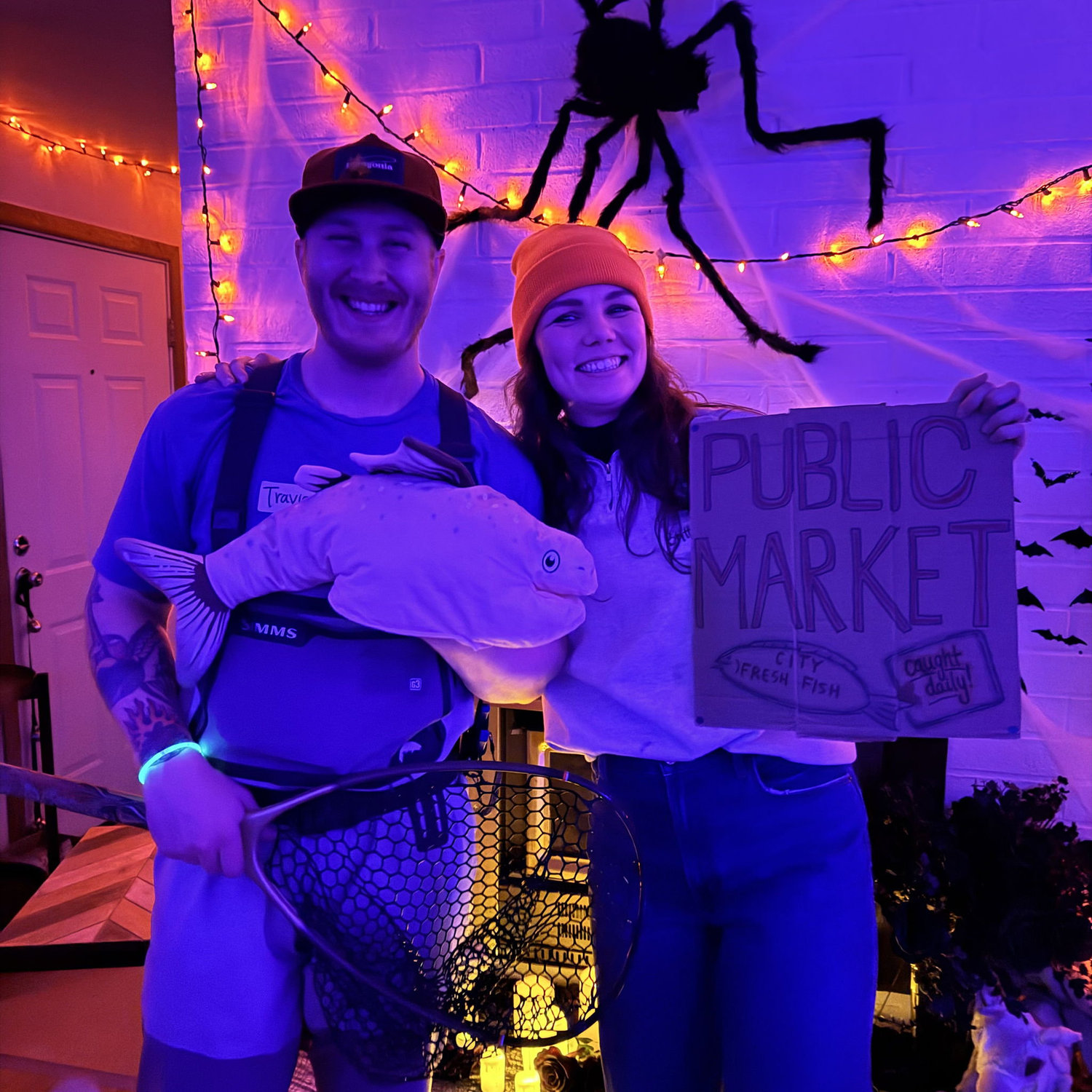 we dressed as Pike Place fish mongers for Halloween last year!