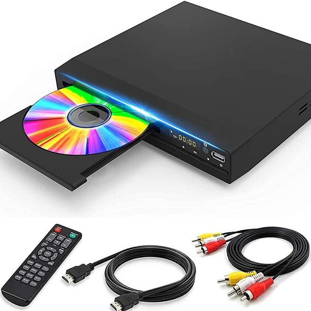 DVD Player for TV with HD 1080p Upscaling, HDMI & AV & Coaxial Output Included