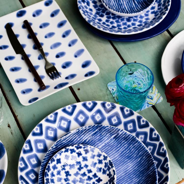 Viva By Vietri, Santorini 4-Piece Assorted Dinner Plate Set | Zola
